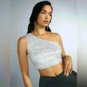 HM's Women’s off the shoulder sparkly top